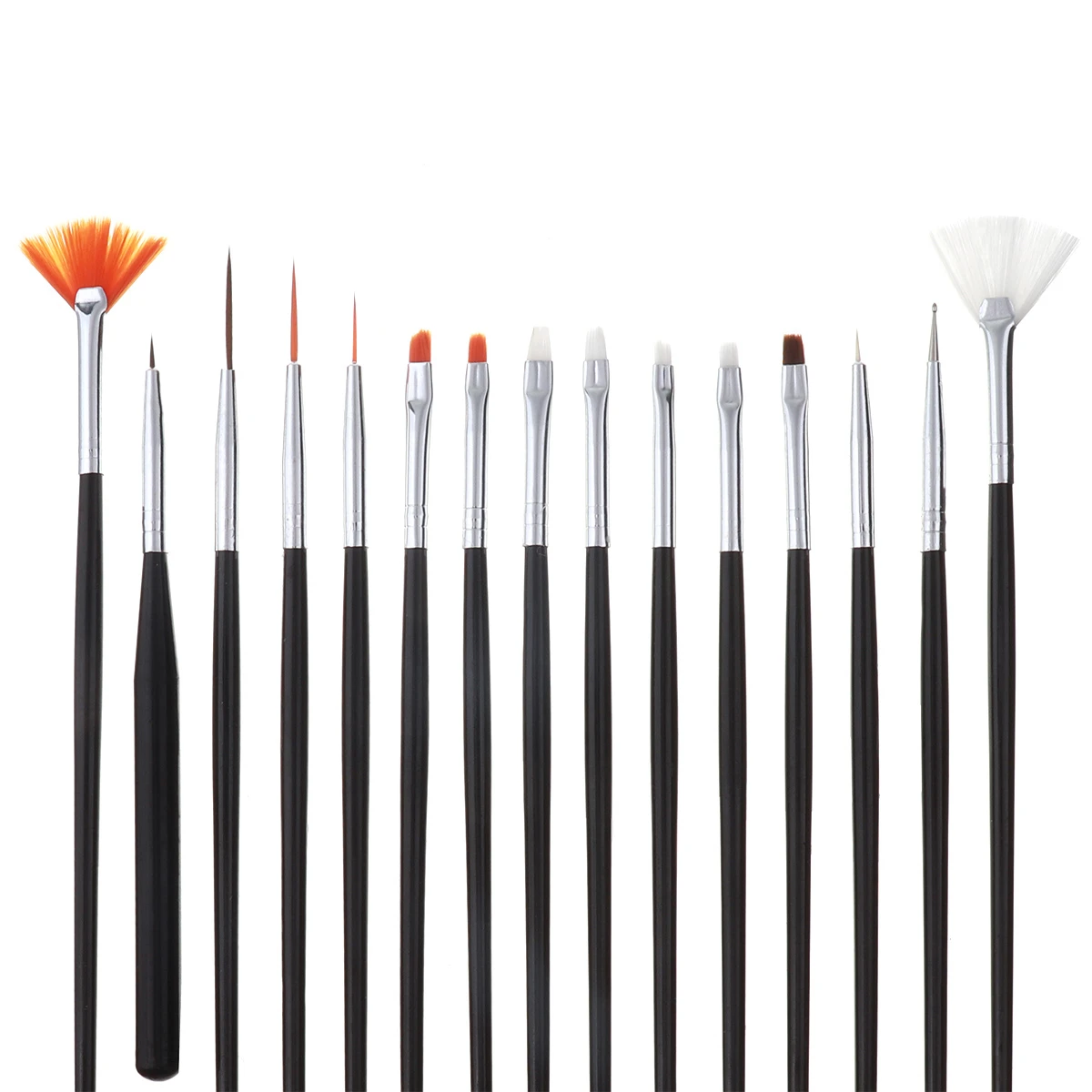 15PCS Nail Brush 15 шт. декоративные маникюрные кисти для ногтей дизайн ногтей, ручка с кисточкой рисунки Дотсом Веселые рисовальные линии строитель дизайн кисточки для дизайна ногтей советы - Цвет: 15PCS Nail Brush