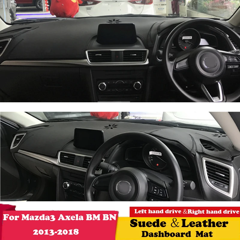 

Для Mazda 3 BM BN 2013 ~ 2018 Axela Mazda3 кожаный коврик для приборной панели солнцезащитный козырек для стайлинга автомобилей коврик для приборной панели...