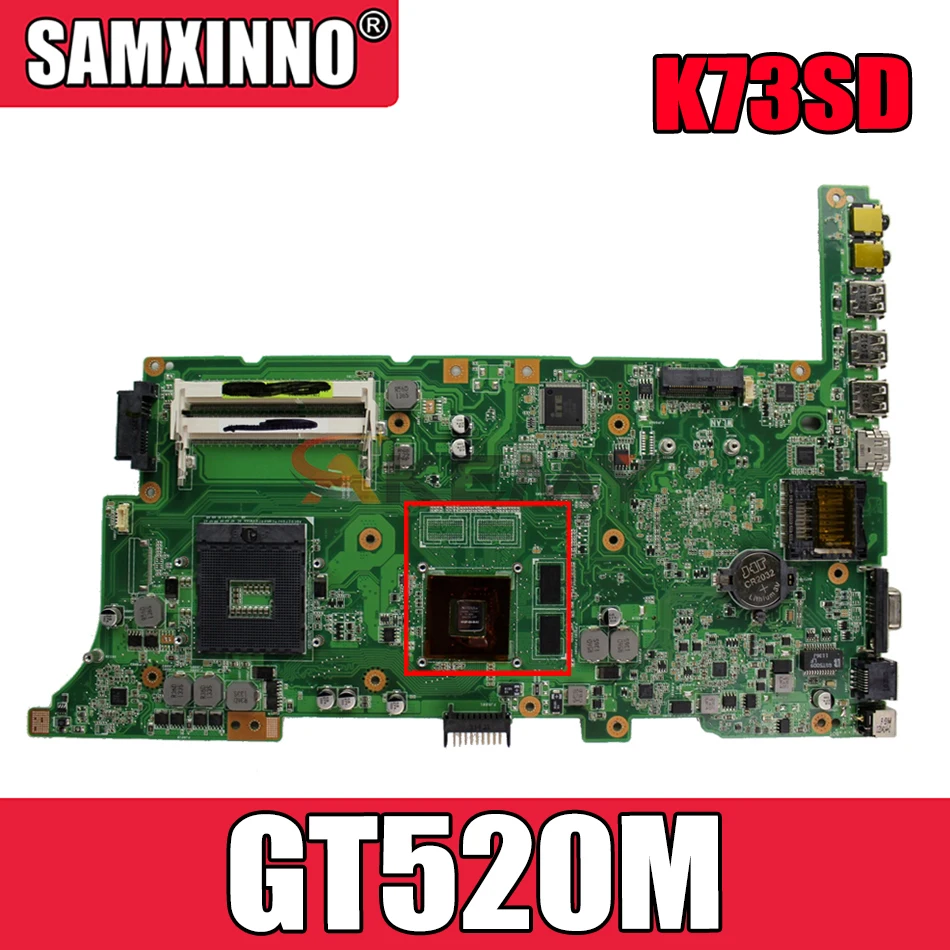 Материнская плата Akemy K73SD для ноутбука ASUS K73SJ K73SM K73S оригинальная материнская