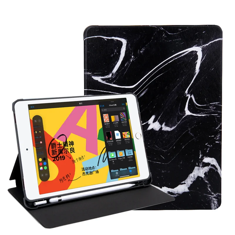Цветной чехол с принтом для iPad Mini 1 2 3 4 5 из ПУ кожи ТПУ Mini4 Mini5 умный сна со слотом