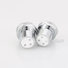 Новая высококачественная шумоизоляционная заглушка, хромированные медные заглушки XLR, 1 пара штекерных + гнездовых заглушек XLR, защитные Заглушки xlr для Hi-Fi аудио