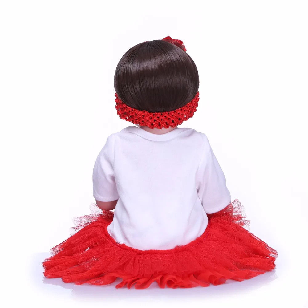 

NPK reborn toys 20" bebe reborn corpo de silicone inteiro real Full silicona reborn baby girl princess doll gift toys