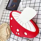 Женская сумочка из искусственной кожи в форме гриба на цепочке, сумка-мессенджер через плечо, сумка-тоут, кошелек