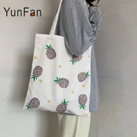 new canvas bag womens shoulder handbag japanese style fruit small fresh lightweight cloth bag ladies student canvas bag