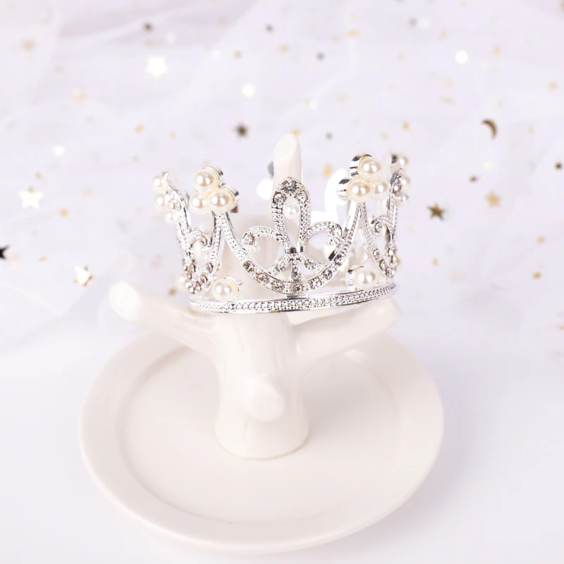 

QIANJI Children's crown hair accessories girls princess beautiful headdress small crown performance dress accessories
