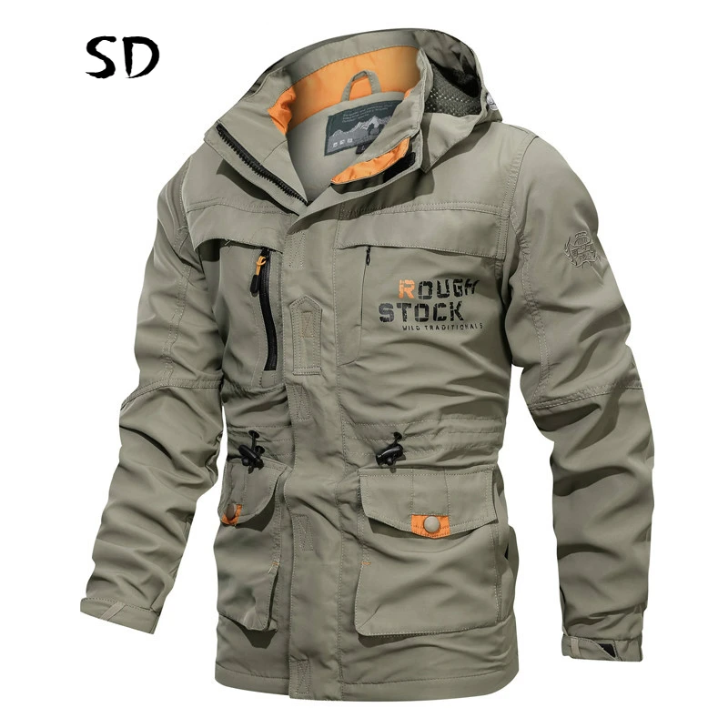 

Autumn Men Jacket Army Green Military Wide-waisted Warm Coat Casual Cotton Hooded Windbreaker Fashion Jackets Overcoat Male 2021
