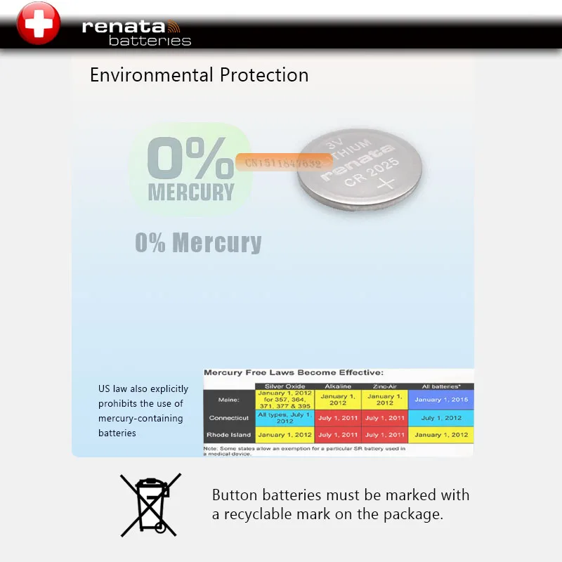 Бесплатная доставка! Оригинальные высокопроизводительные батарейки RENATA 10