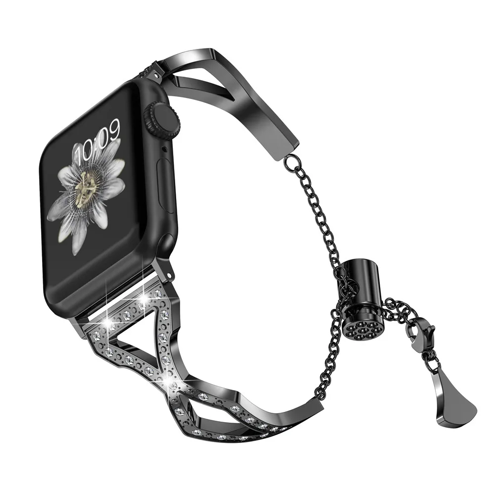 Ремешок из нержавеющей стали для Apple Watch Band iWatch 4 3 2 42 мм/38 мм/44 мм/40 мм | Наручные