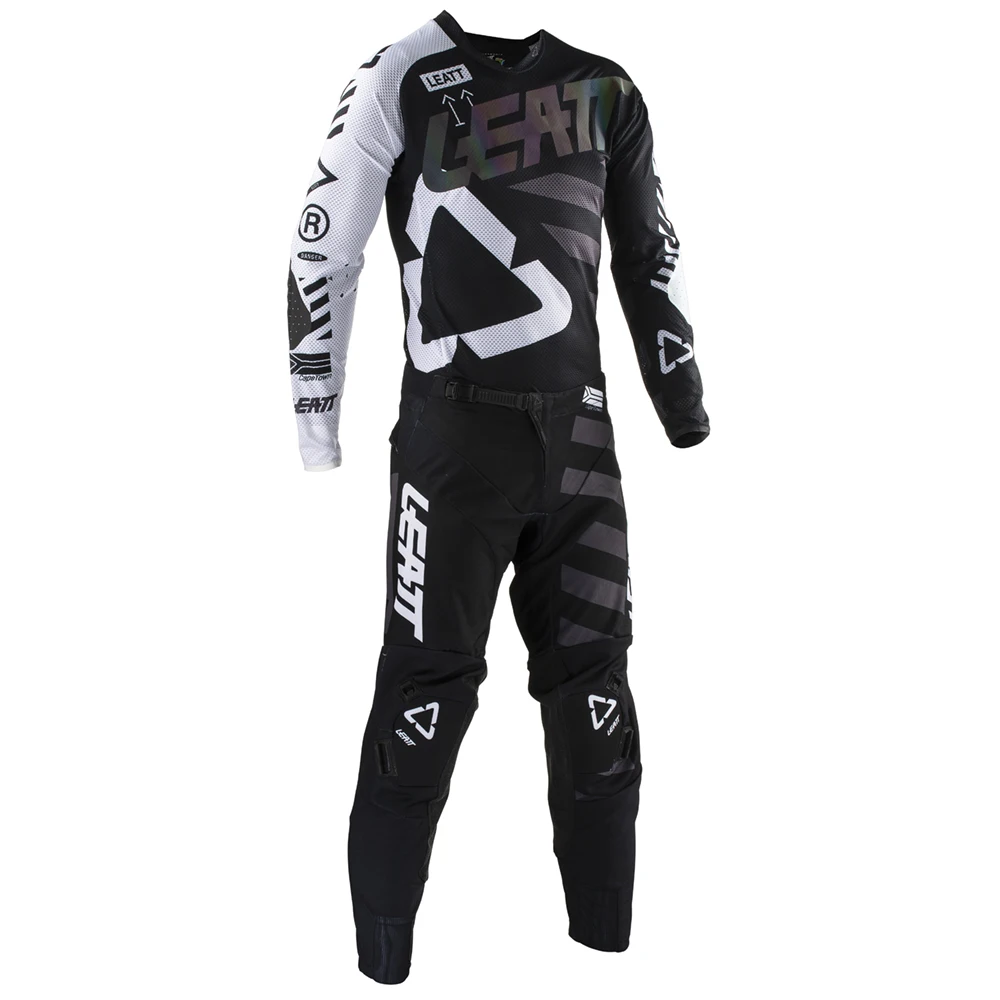 Черный TLD гоночный набор для мотокросса 4 цвета ATV Dirt Bike Джерси Набор MX Moto Джерси и штаны - Цвет: Черный