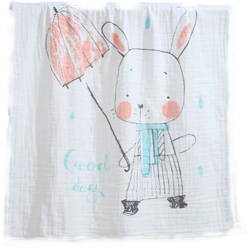 

Хлопковое квадратное всесезонное детское банное полотенце с мультяшным принтом, летнее одеяло, пеленка, детская пляжная одежда, детские ве...