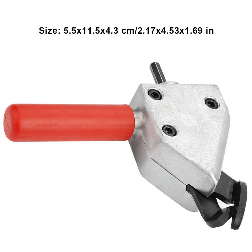 

Electric Drill Scissor Metal Slicing Tools Nibbler Saw Electric Drill Attachment Cutter Head Barbed Wire Metal Sheet Cutter