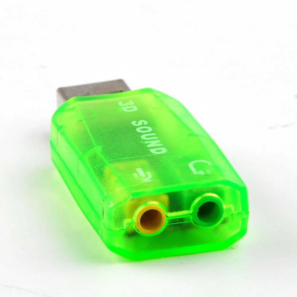 3 5 мм к Usb Звуковая карта адаптер аудио 1 Tarjeta de sonido externo usb 3D звуковая microfono HIFI| |