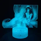 Светодиодный ночсветильник Лига Легенд, с объемным изображением, фигурка лисы светодиодов, для украшения спальни, крутые подарки для геймеров