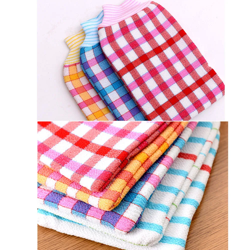 

1 Pc Skin Clean Brushes Shower Spa Exfoliator Two-sided Bath Glove Body Cleaning Scrub Mitt Rub Dead Skin Removal