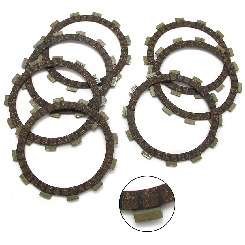 

Motorcycle Clutch Friction Disc Plate Kit For APRILIA RS 250 OEM:AP8600268 Suzuki RGV250 GSX400 TX/LX GS450 GS500 21441-37400