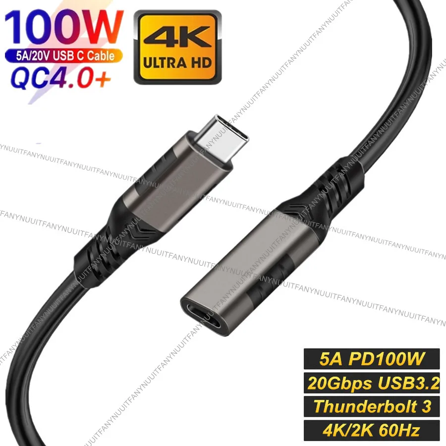 

Удлинительный кабель USB C, USB, 10 Гбит/с, PD100W