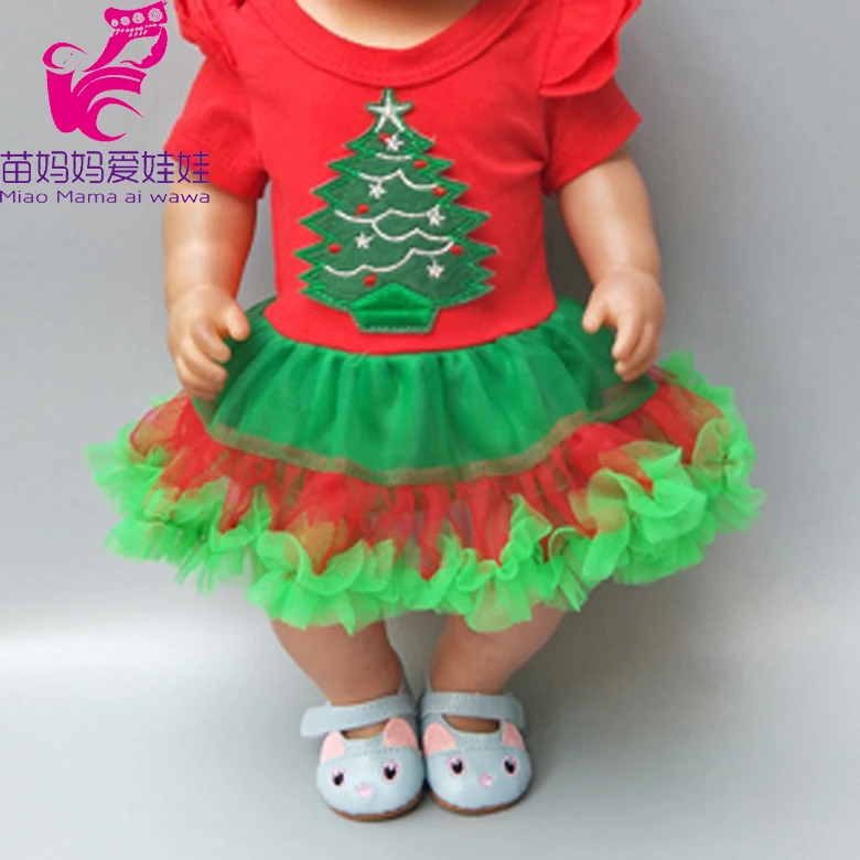 

Платье куклы 43 см для ухода за ребенком для мам, гиперреалистичный Пупс, рождественское платье для девочек с повязкой на голову для дял 18-дюй...