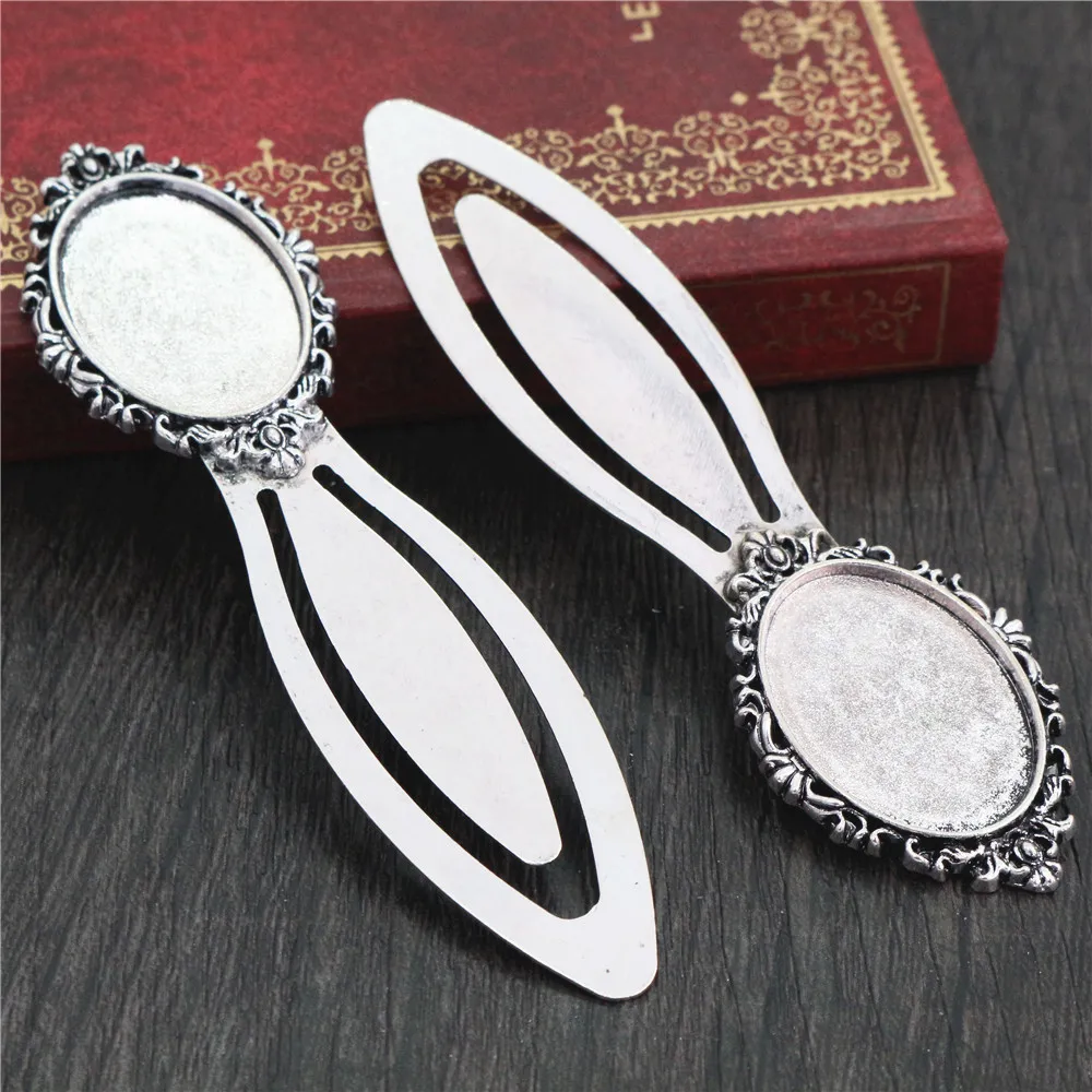 Новая мода 2 шт 18x25 мм Внутренний размер Античная Посеребренная бронза простой