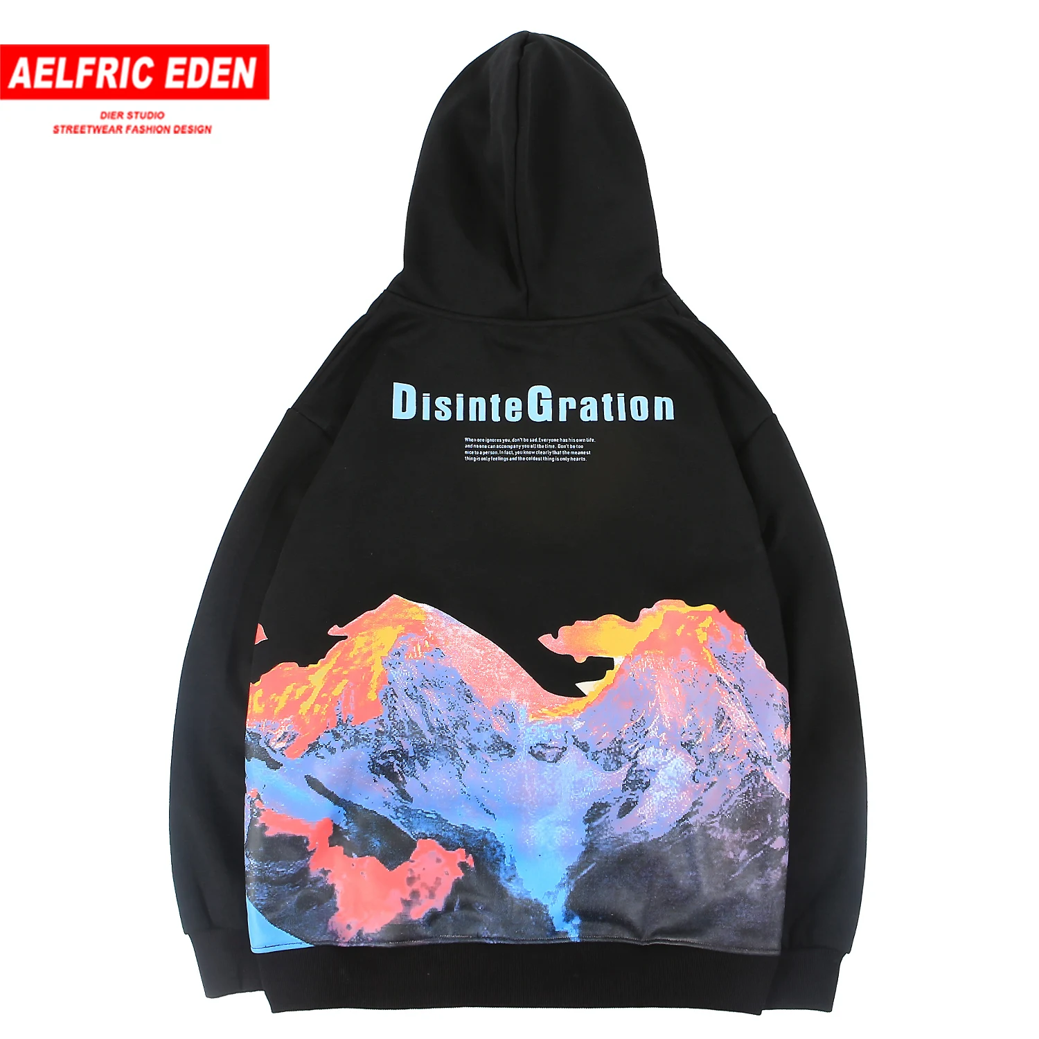 Мужская толстовка с капюшоном Aelfric Eden Mountain Повседневный хлопковый пуловер в