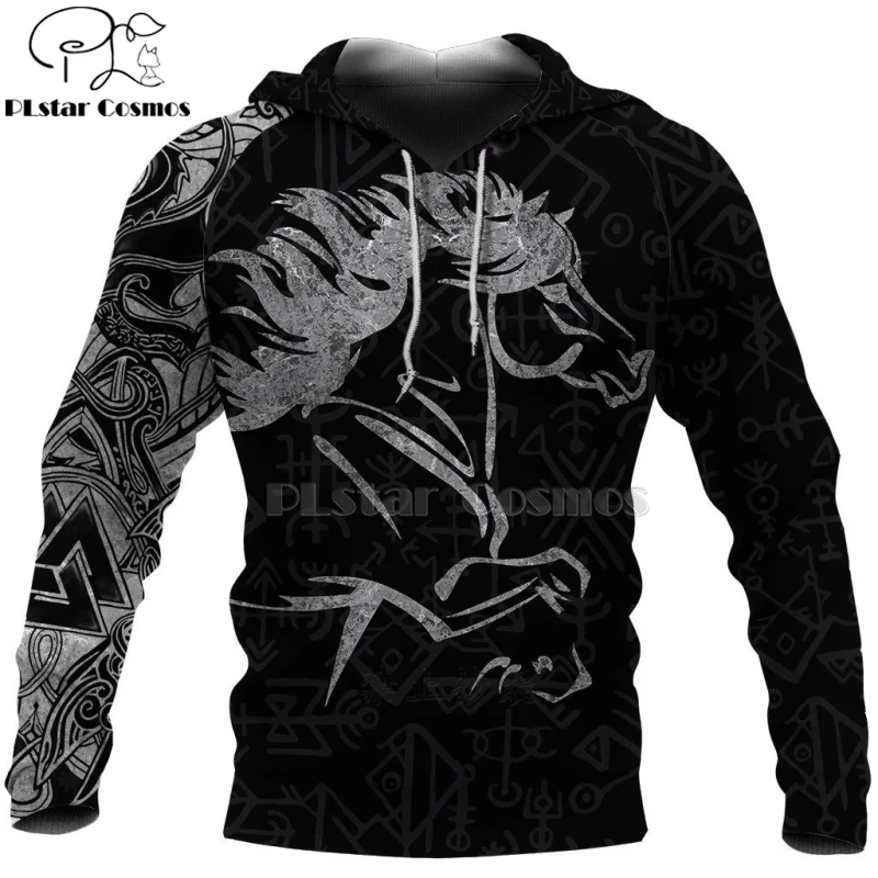 

PLstar Cosmos Viking Warrior Tattoo New Fashion Tracksuit casual 3D Print Zipper/Hoodie/Sweatshirt/Jacket/Men's Women style-51