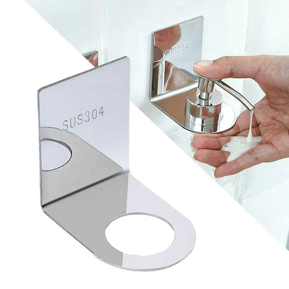 

Wall Mounted Magic Sticky Shampoo Hook Shower Bottle Hanging Holder Hanger Rack For Bathroom Kitchen