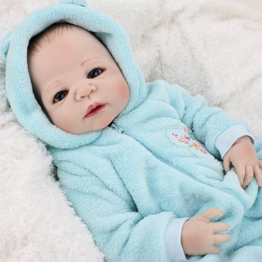 55 см силиконовый винил Reborn Baby Doll игрушка Реалистичная оптом тело и ванна детский