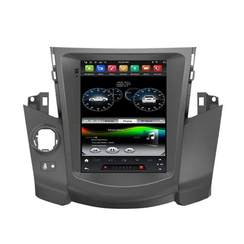 9 7 &quotAndroid 0 автомобильный мультимедийный плеер PX6 Tesla Style touch Radio для Toyota RAV4 2009 DSP 6 Core