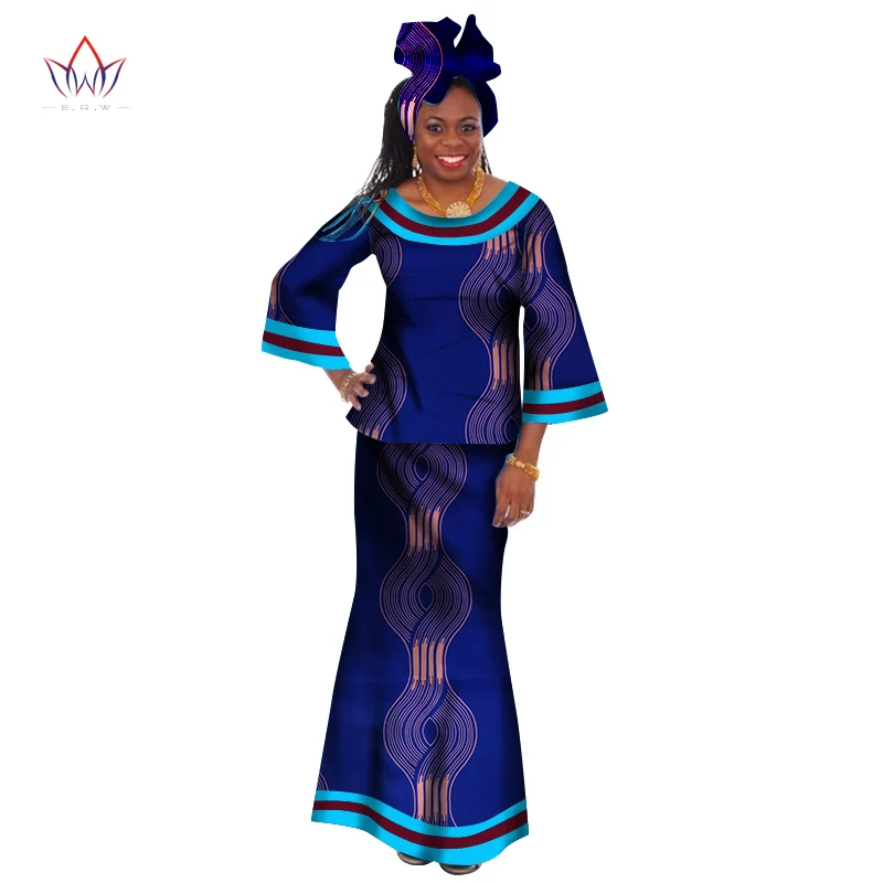 Женские модные комплекты одежды 2020 года топ с круглым вырезом и юбка до щиколотки