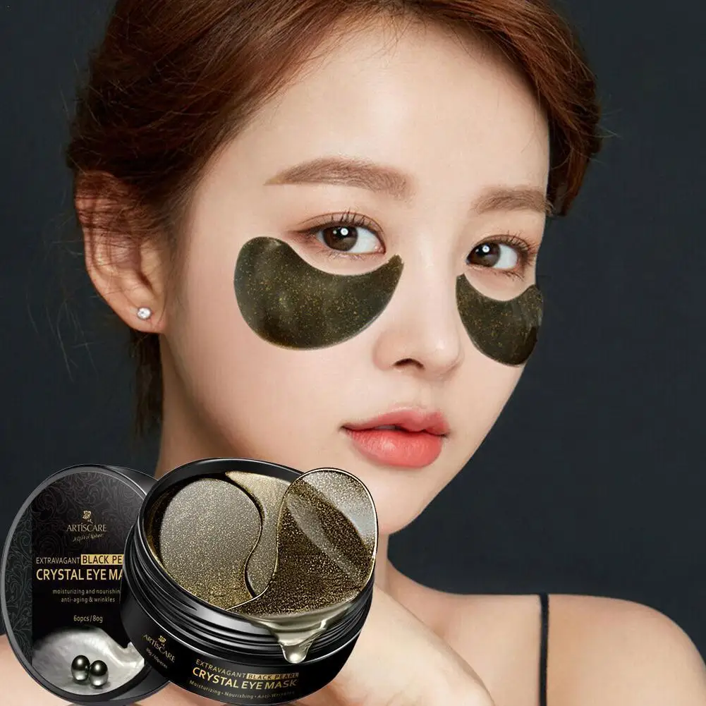 60pcs Hyaluronic Acid Eyes Mask Remove Dark Circles Moisturizing Eye Patches Anti-Wrinkle Anti Aging Crystal Collagen Mask