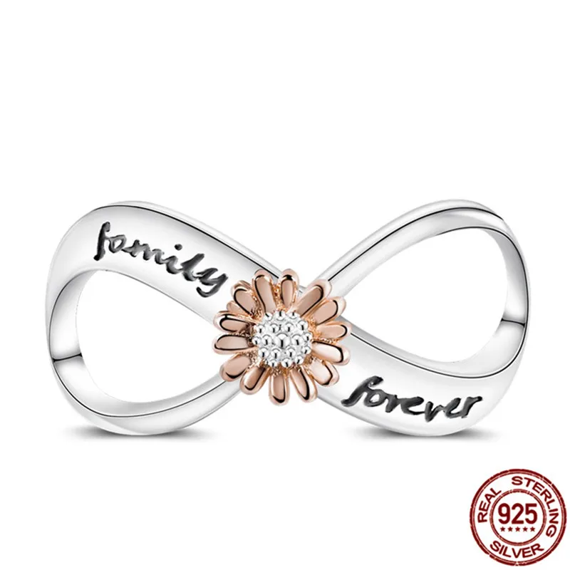 

2021 г., поступление, 100% реальное фото, серебряный гороскоп с маргариткой, вечный символ, бусины из бисера, подходят для оригинального браслета...