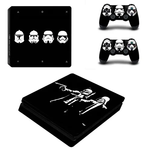 P4SQB0059 Star Wars полное покрытие лицевые панели PS4 тонкая кожа Виниловая наклейка, стикер для консоли Playstation 4 и контроллеров PS4 тонкий стикер кожи - Цвет: P4SQB0059