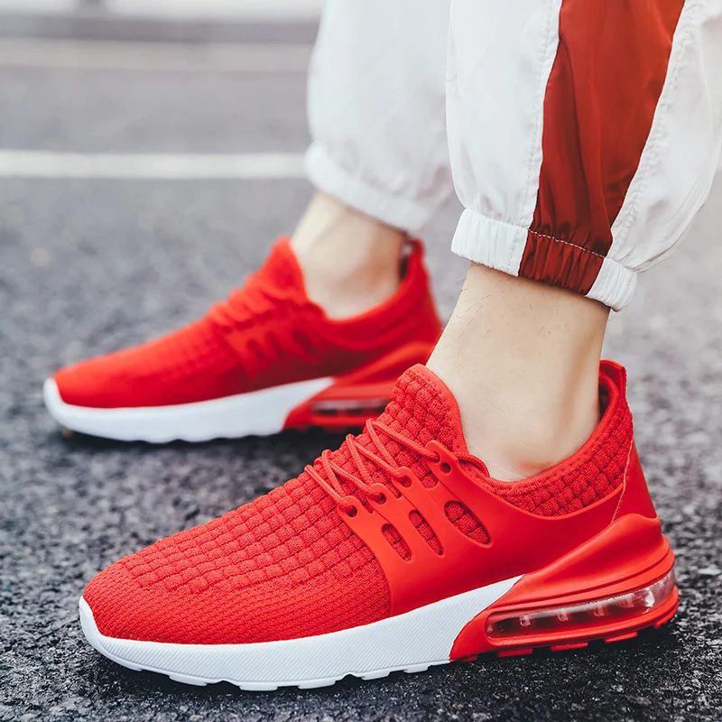 Мужские кроссовки новые модные мужские с воздушной подушкой дышащие на шнуровке