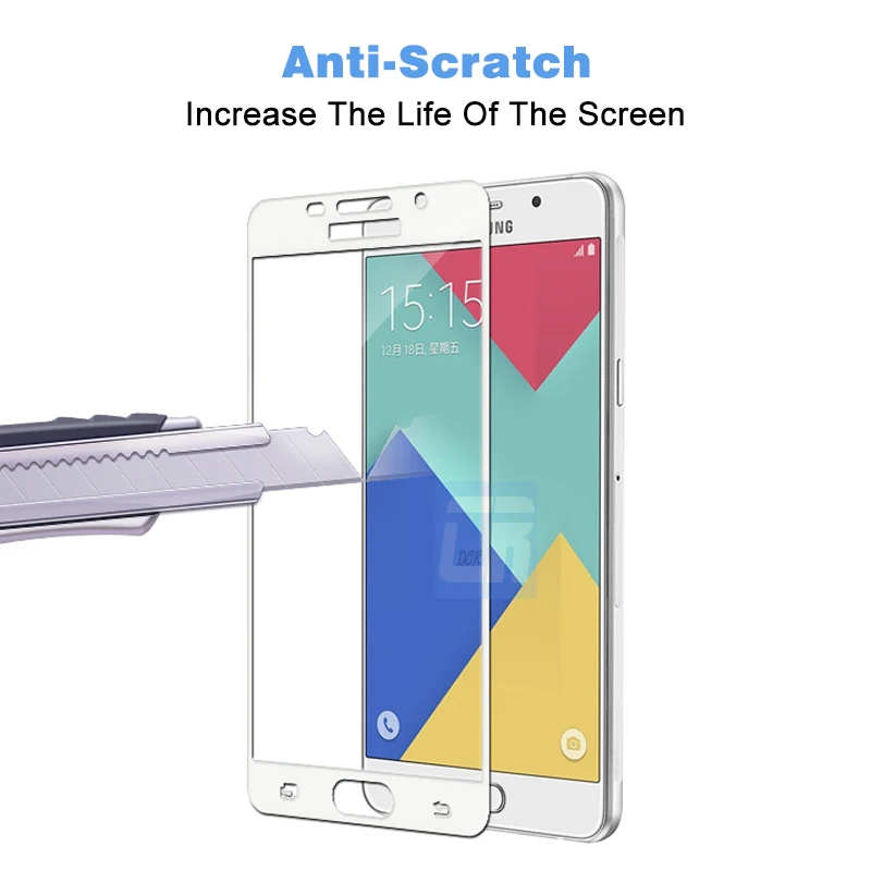 3Pcs Full Cover Screen Protector Tempered Glass for Samsung Galaxy A3 A5 A7 J7 J3 J5 2016 2017 S7 J3 J5 J7 Prime Protective film