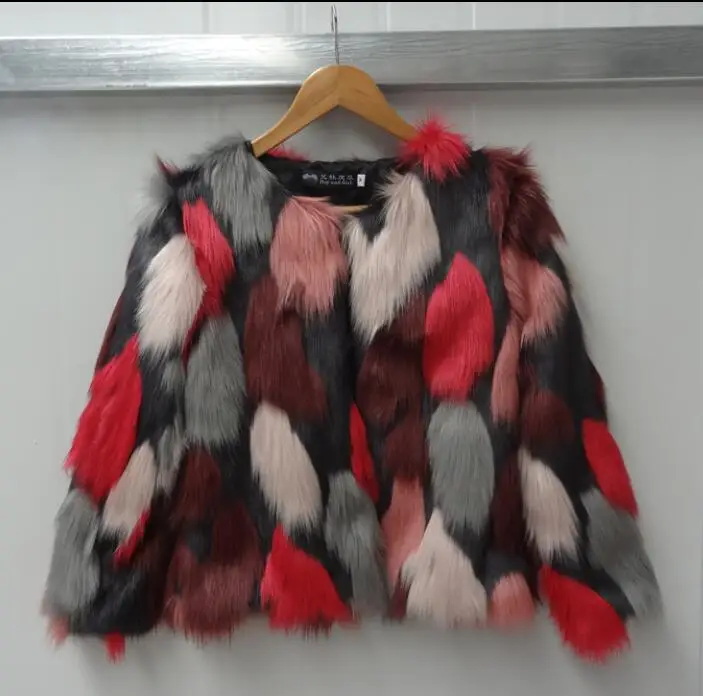 Autumn faux mink fur leather jacket womens round collar warm fur leather short coat women loose jackets winter thicken fashion