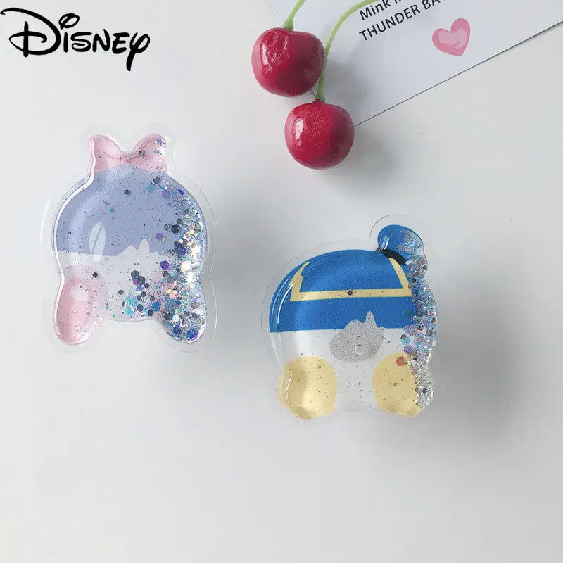 

Disney Mickey Minnie mobile phone for airbag retractable quicksand holder liquid decompression the same air cushion support