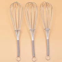 1pc practical manual spring handle egg beater mixer stainless steel held whisk cream baking kitchen tool kitchen gadgets