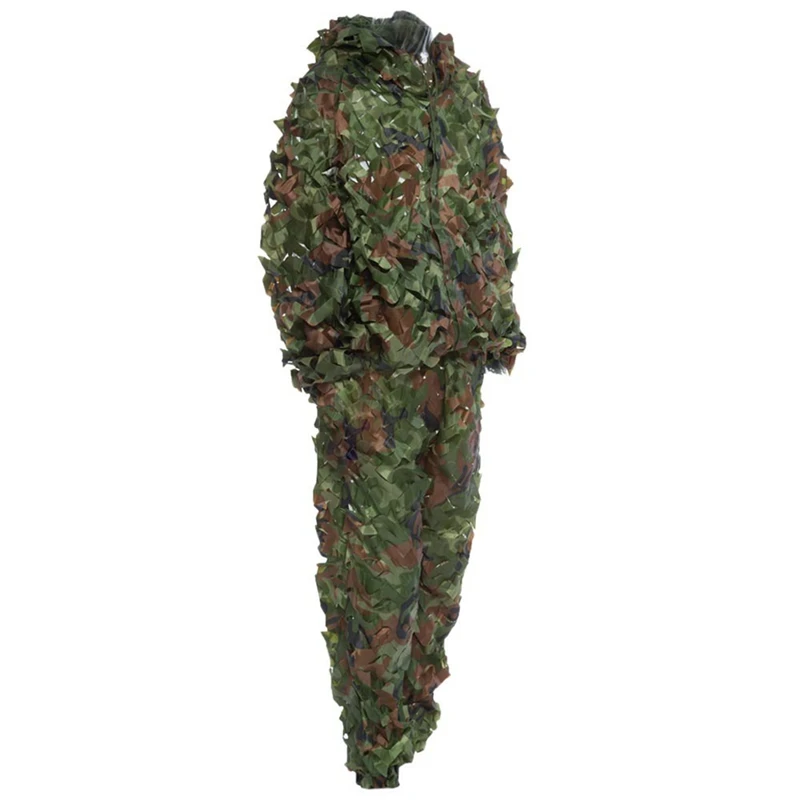 Охотничий 3D камуфляж лист костюмы Ghillie Bionic тренировочный костюм набор CS Savage