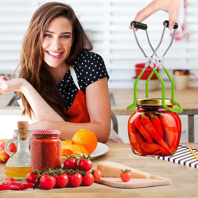 

1 Set Jar Lifter Set with Canning Funnel & 6 Pcs Canning Kit Canning Supplies