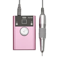 80w 40000rpm portable electric nail drill brushless micro motor rechargeable manicure machine lcd touch screen operate