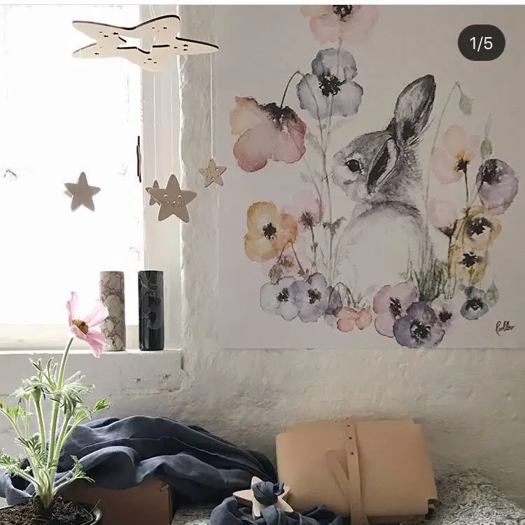 60 см * 23 DIY Ins скандинавский ветер деревянная звезда шимпанзе Декор баннер для