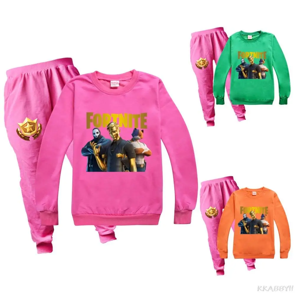 Демисезонные комплекты одежды для маленьких мальчиков Fortnites костюм детская
