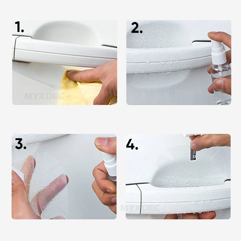 8 шт. Универсальный невидимые автомобильные дверные ручки царапин качает