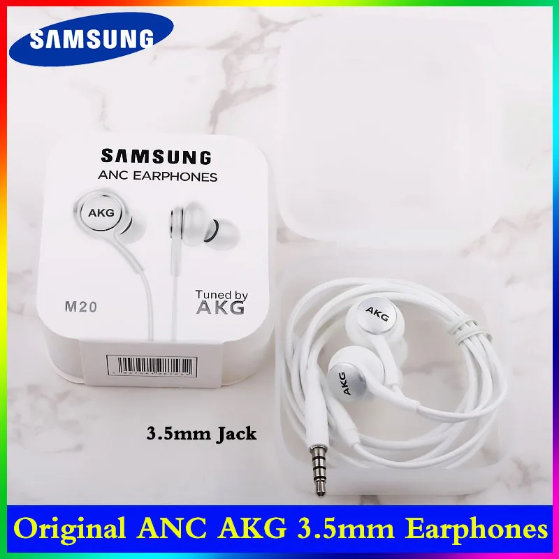 Наушники-вкладыши Samsung AGK 3 5 мм с микрофоном проводная гарнитура для Galaxy S8 s9 S10 Plus M21