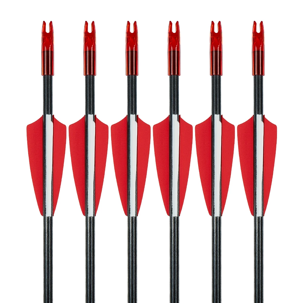 

6/12 шт./комплект, стрелы из армированного стеклопластика для охоты и стрельбы из лука