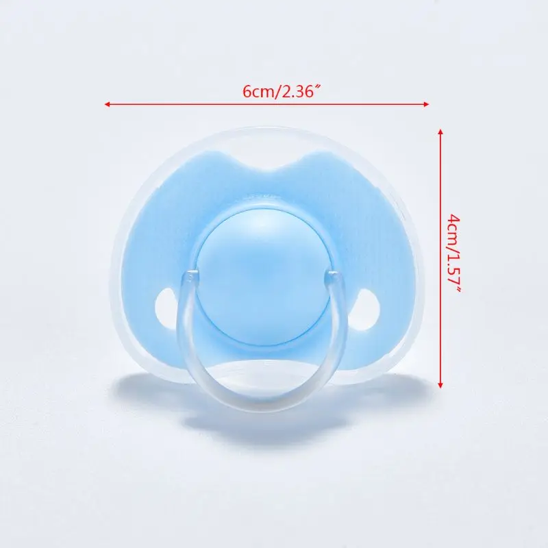 

High Quality Baby Silicone Pacifier Newborn Infant Baby Boys Girls Dummy Nipples Flat Round Head Soother