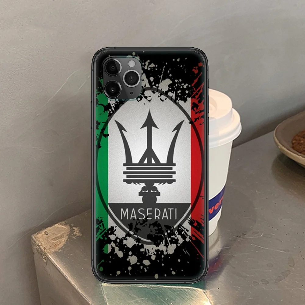 

Sports car M-Maseratis Phone Case Cover Hull For iphone 5 5s se 2 6 6s 7 8 12 mini plus X XS XR 11 PRO MAX black art cover