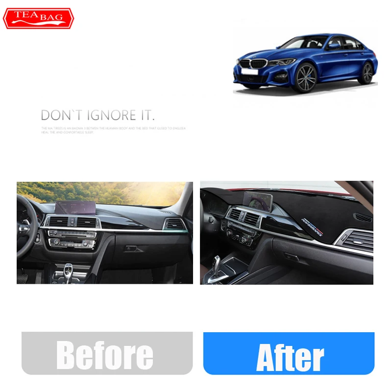 Фланель приборной панели автомобиля крышка коврик для BMW F30 F31 F32 F33 F34