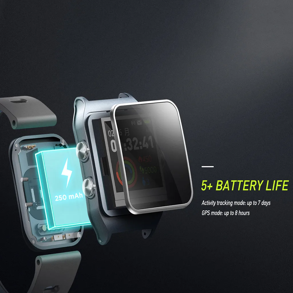 Спортивные Смарт часы с GPS компасом для мужчин и женщин динамический пульсометр