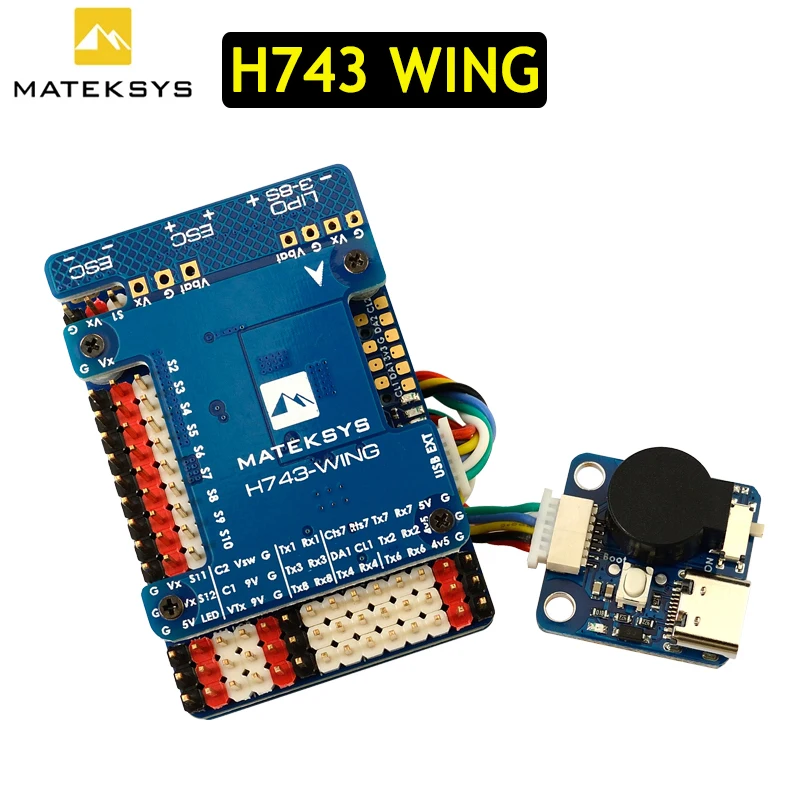 

Matek H743-WING FC MPU6000&ICM20602 F722 wing Upgrade INAV Flight Controller for RC FPV Airplane Fixed Wing Drones