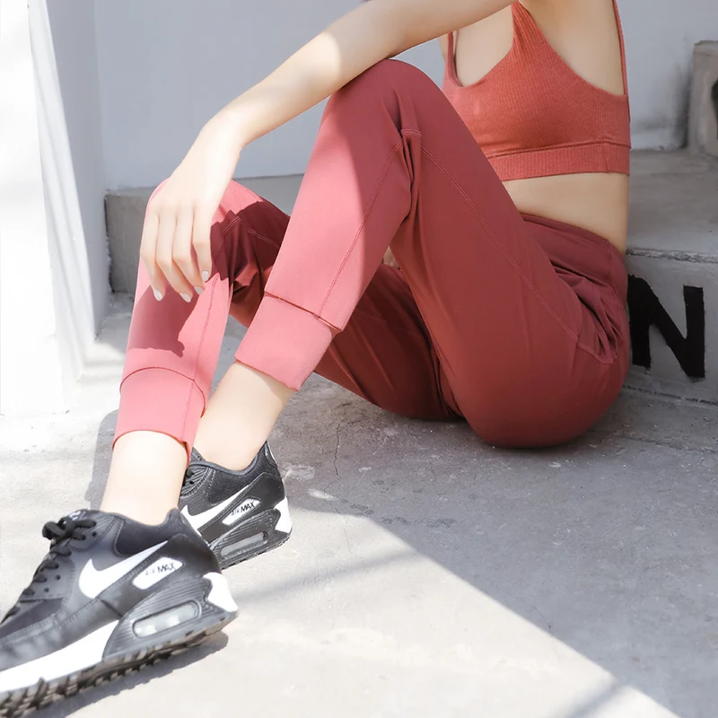 Женская одежда для занятий йогой и фитнесом спортзала удобные брюки-карандаш из